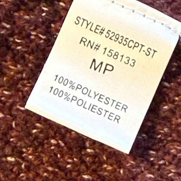 Stitch Fix Pink Clover Open Front Mauve Cardigan Size Medium Petite - Picture 6 of 7